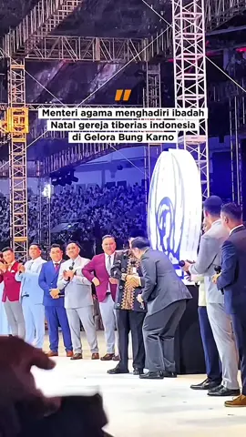 Menteri Agama memberikan sambutan di Ibadah Natal Gereja Tiberias Indonesia 2025 #nataltiberiasgbk #tiberias #tiberiaschurch 