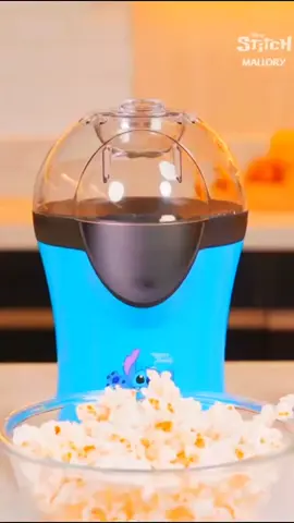 Pipoqueira Elétrica Mallory Stitch Azul #pipoqueira #casa #stitch #viral #pipoca 