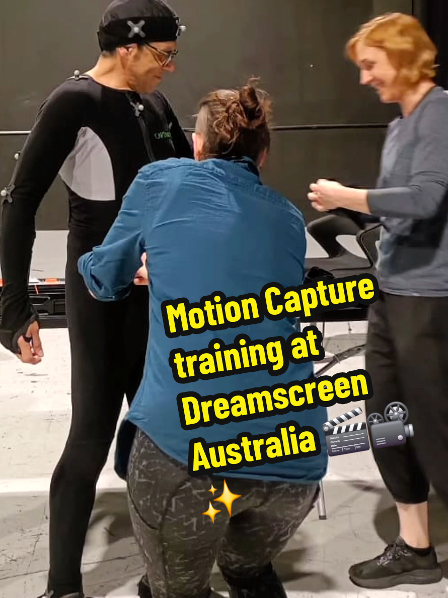 Motion Capture training for Film & TV for Captive Action at Dreamscreen Australia 🎬📽 #mime #actor #motioncapture #film #tv 