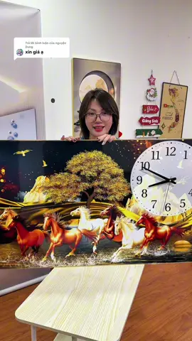 Trả lời @nguyện Dung Tranh đồng hồ tráng gương mã đáo thành công #tranhdongho #tranhdonghotrangguong #tranhmadaothanhcong #trachanh89 #xuhuong 