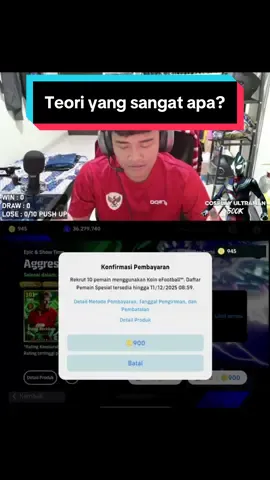 Teori yang sangat manjur mendapat pahala pula 😭😭✨ #guaculersbanget #efootball #fyp 