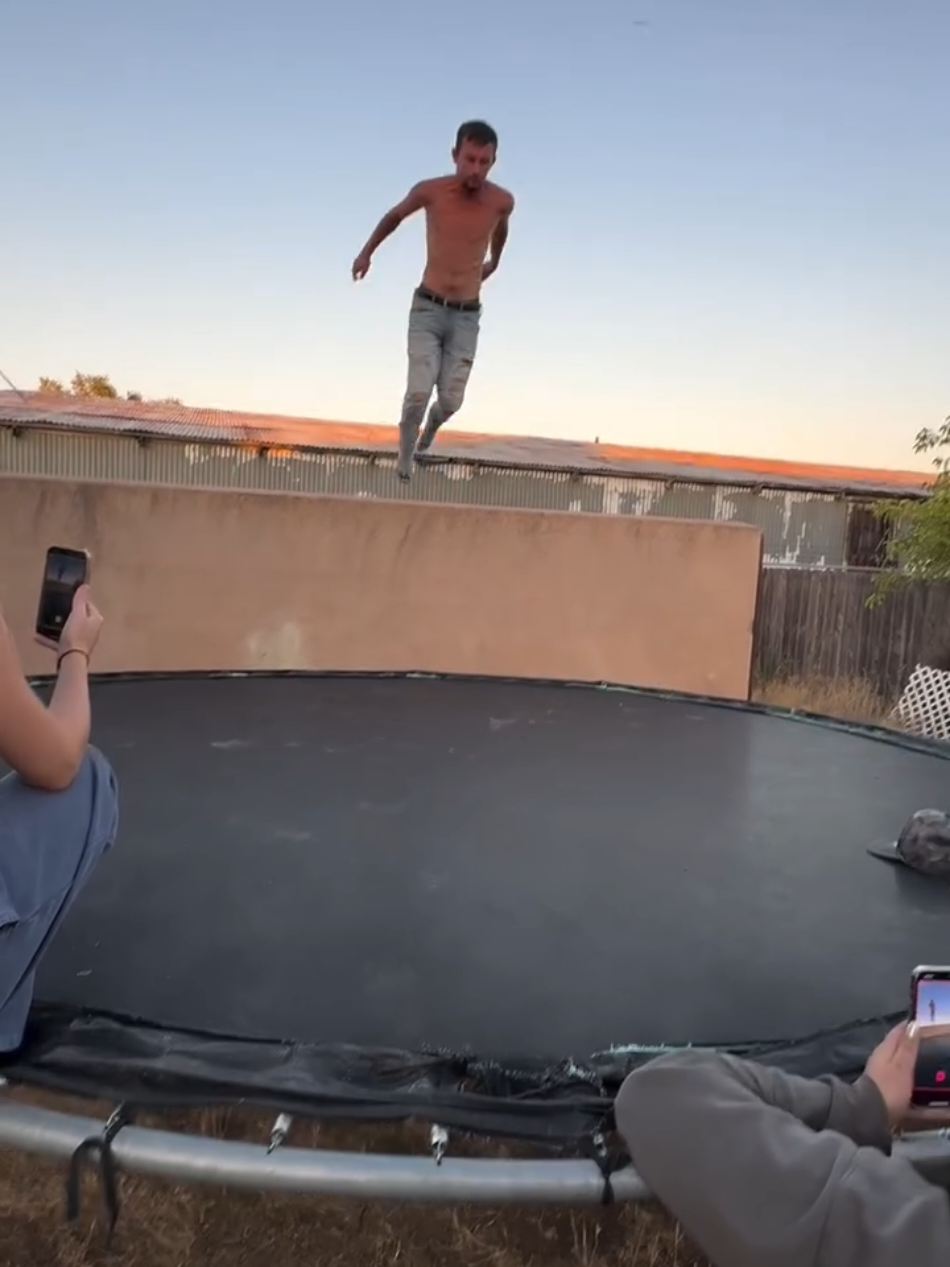 Big epic fail with a trampoline 😲⚠️