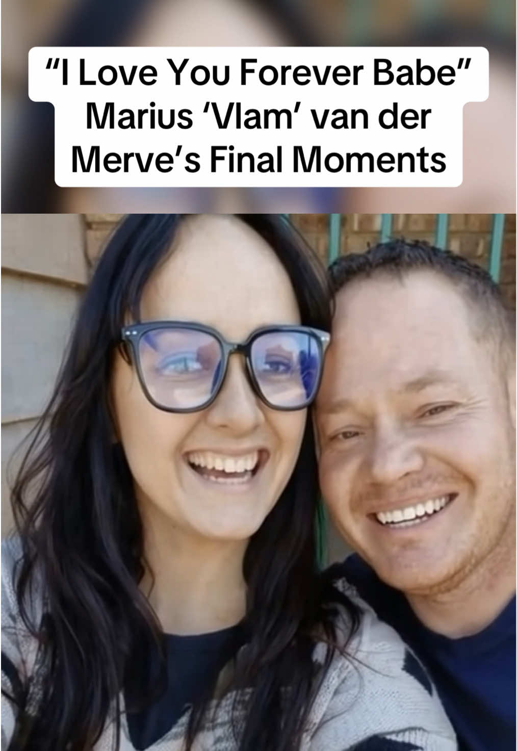 Leanne van der Merwe, Marius “Vlam’s” wife, posted this and broke every heart in South Africa: “I love you forever my babe I don’t know how to BE without you Something in the Heavens tells me that we’ll be together again Ek is so so lief vir jou ❤️” That’s it. Four lines. No fancy edits. Just a widow sitting in the dark, clutching the man she breathed with for years, now suddenly gone. The same man who was assassinated in their driveway while their little kids watched. The same man who stood up to corruption and paid with his life. And still, even in her deepest pain, all she can say is “I love you forever” in English and Afrikaans, like she’s whispering it straight into his ear in heaven. Leanne, the whole country is holding you today. Your Vlam heard you. He knows. And one day, when God says it’s time, he’ll be waiting with open arms and that big smile to say “Ek is ook so baie lief vir jou, my meisie.” Until then, we carry both of you in our hearts. Forever isn’t long enough. ❤️🕊️ #ForeverVlam #LeanneAndVlam #EkIsSoLiefVirJou #JusticeForMarius