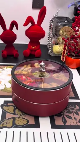 Khay đựng mứt bánh kẹo Tết 2 tầng đẹp sang trọng #tet2026 #decortet #trangtritet #phukientet #khaydungbanhkeo 