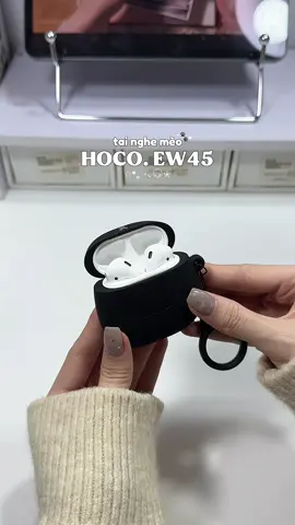 Tai nghe mèo #xuhuong #lenxuhuong #tainghebluetooth #tainghemeo #hocoew45 