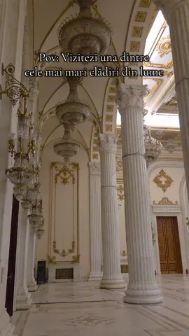 A doua cea mai grea clădire din lume e în România 🇷🇴 📍Palatul Parlamentului  Ai vizitat acest loc?  #fyp #romanian #bucuresti #greatest #foruyou 