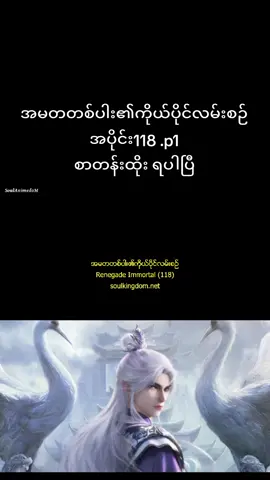#အမတတစ်ပါး၏ကိုယ်ပိုင်လမ်းစဉ် #renegadeimmortal #ဝမ်လင် #အသဲလေးတော့ပေးသွားနော်😍 #soulkingdomcrd 