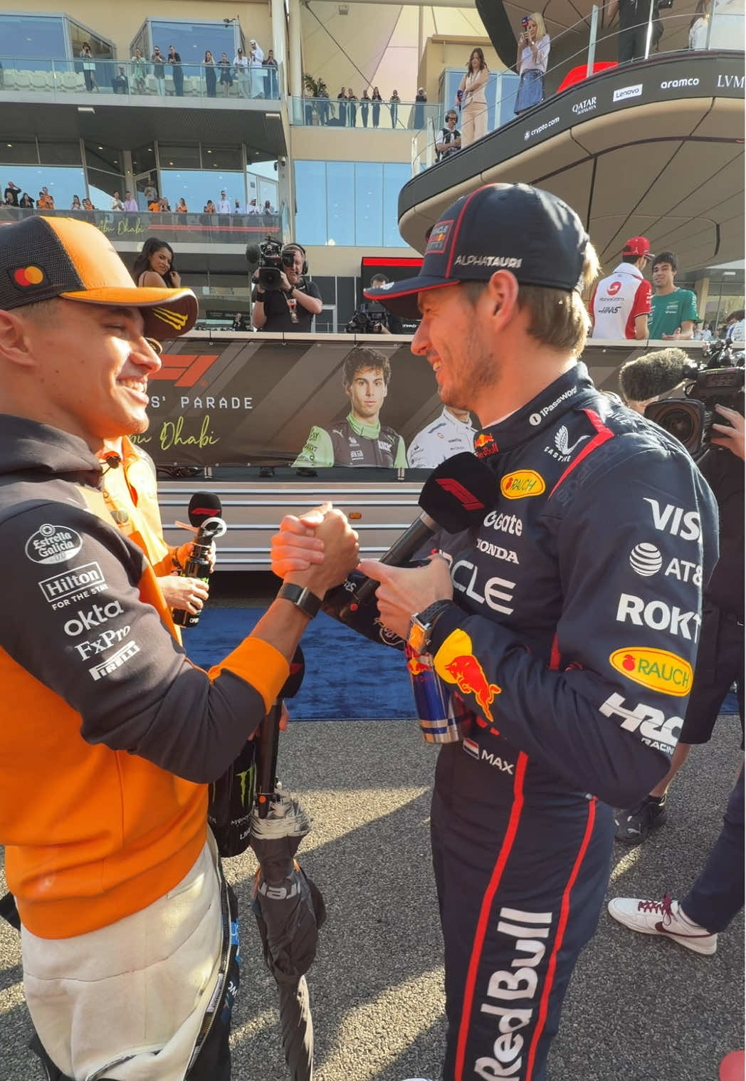 Good luck everyone 🤝 #f1 #maxverstappen #landonorris #oscarpiastri 