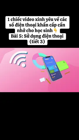 Lưu lại khi cần: Một video sinh động – dễ hiểu – chuẩn kiến thức Công nghệ 5 giúp các con ghi nhớ số điện thoại khẩn cấp quan trọng: ➡ 111 – Bảo vệ trẻ em ➡ 112 – Tìm kiếm cứu nạn ➡ 113 – Công an ➡ 114 – Cứu hỏa ➡ 115 – Cấp cứu y tế Bài 5: Sử dụng điện thoại (tiết 3) Công nghệ 5-Kết nối tri thức với cuộc sống #giaoviengenz #conguyettieuhoc #dayhoctichcuc #sudungdienthoai 