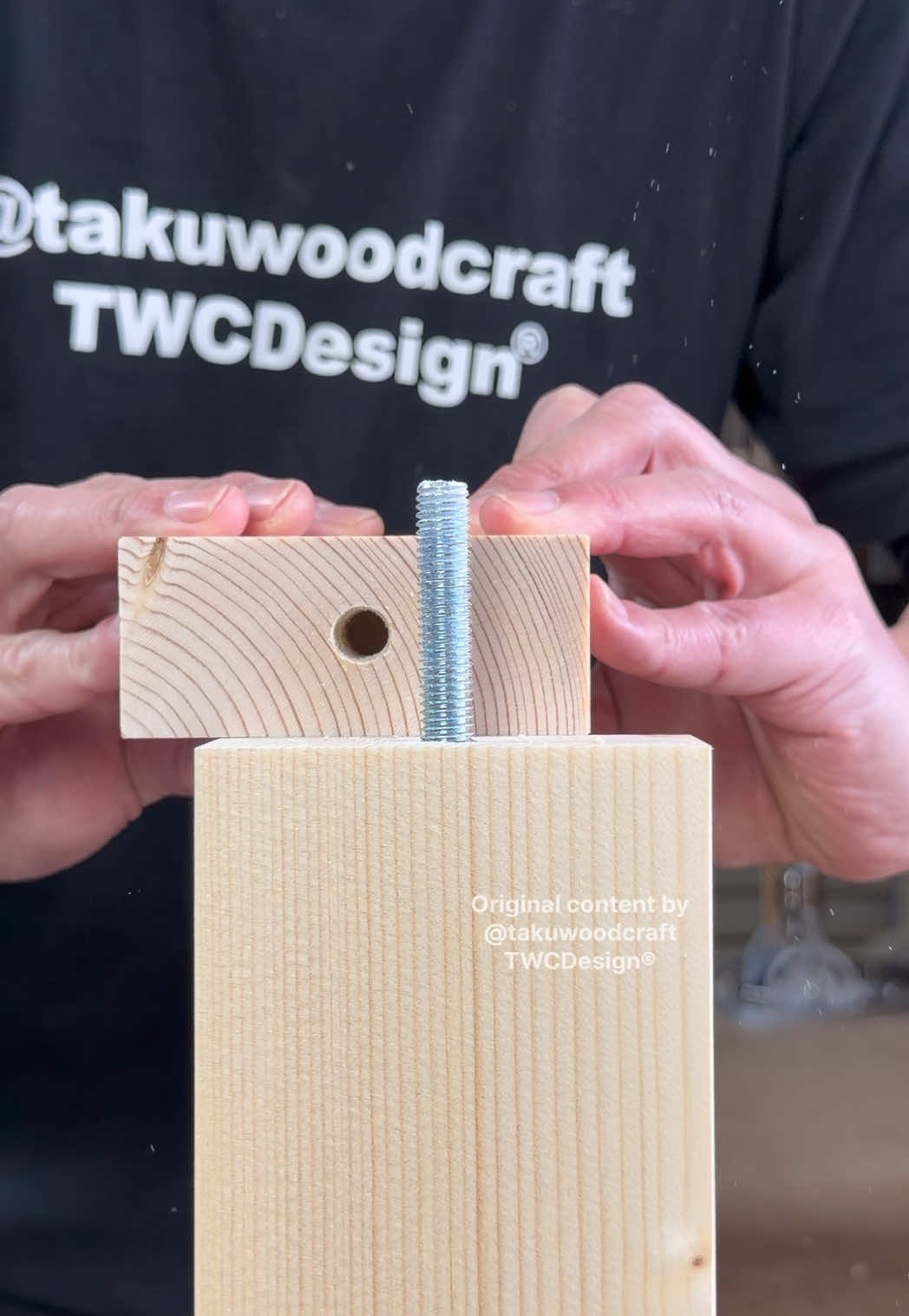 When Your Wood Isn’t Long Enough — Bolt Edition #woodworking #DIY #asmr #joint #twcdesign 