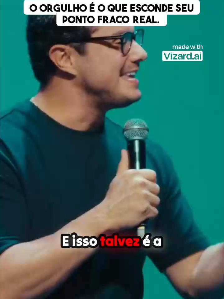 O orgulho é o que esconde seu ponto fraco real.