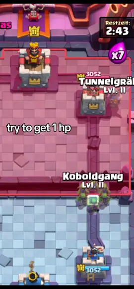 try to get the tower to 1 HP #clashroyale #viral #fy #damage #cr 