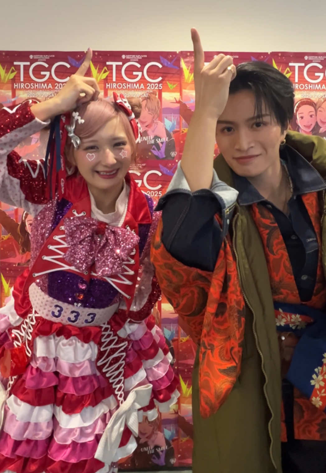 with #しなこ さん @しなこ🌷💜  昨日出演した『ヒロマツホールディングス presents TGC 広島 2025』にて🦄🪩 ありがとうございました！ #那須雄登 #ACEes #TGC広島 #TGC