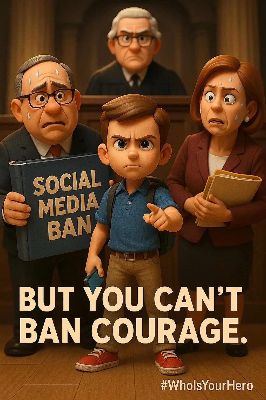 A SCHOOL KID just dragged the Australian Government into the HIGH COURT over their insane “social media ban”… …and he might actually WIN. 🏆 Think about that for a second. A government that can’t fix housing, can’t stop inflation, can’t keep the streets safe — suddenly thinks the real danger is 14-year-olds on Instagram. But here’s the plot twist none of them expected: The very generation they claim to be “protecting” is standing up and calling bullshit. These kids — not tech giants, not political parties, not the media — KIDS are the ones saying: ❌ You don’t get to parent us. ❌ You don’t get to raise us. ❌ You don’t get to control our voices. This High Court challenge isn’t just about apps. It’s about power… who has it, who wants it, and who’s finally pushing back. Governments addicted to control will always hide it behind “safety.” But the truth is simple: When leaders get weak… When the system gets sloppy… When the bureaucrats can’t manage anything properly… They always turn to censorship. But here’s what they didn’t count on: ➡️ A generation of kids who actually understand freedom. ➡️ A kid willing to stand up when adults stayed quiet. ➡️ A future Australia that’s waking up faster than the politicians can panic. That’s why this moment matters. Because you can ban apps… But you can’t ban courage. This young bloke just showed the country what REAL leadership looks like. 👇 What do YOU think of the High Court challenge? Let’s hear it. #WhoIsYourHero #HeroUp #BuzzTalk Support the mission ↓ ☕ ko-fi.com/whoisyourhero ❤️ gofund.me/a6e40c460