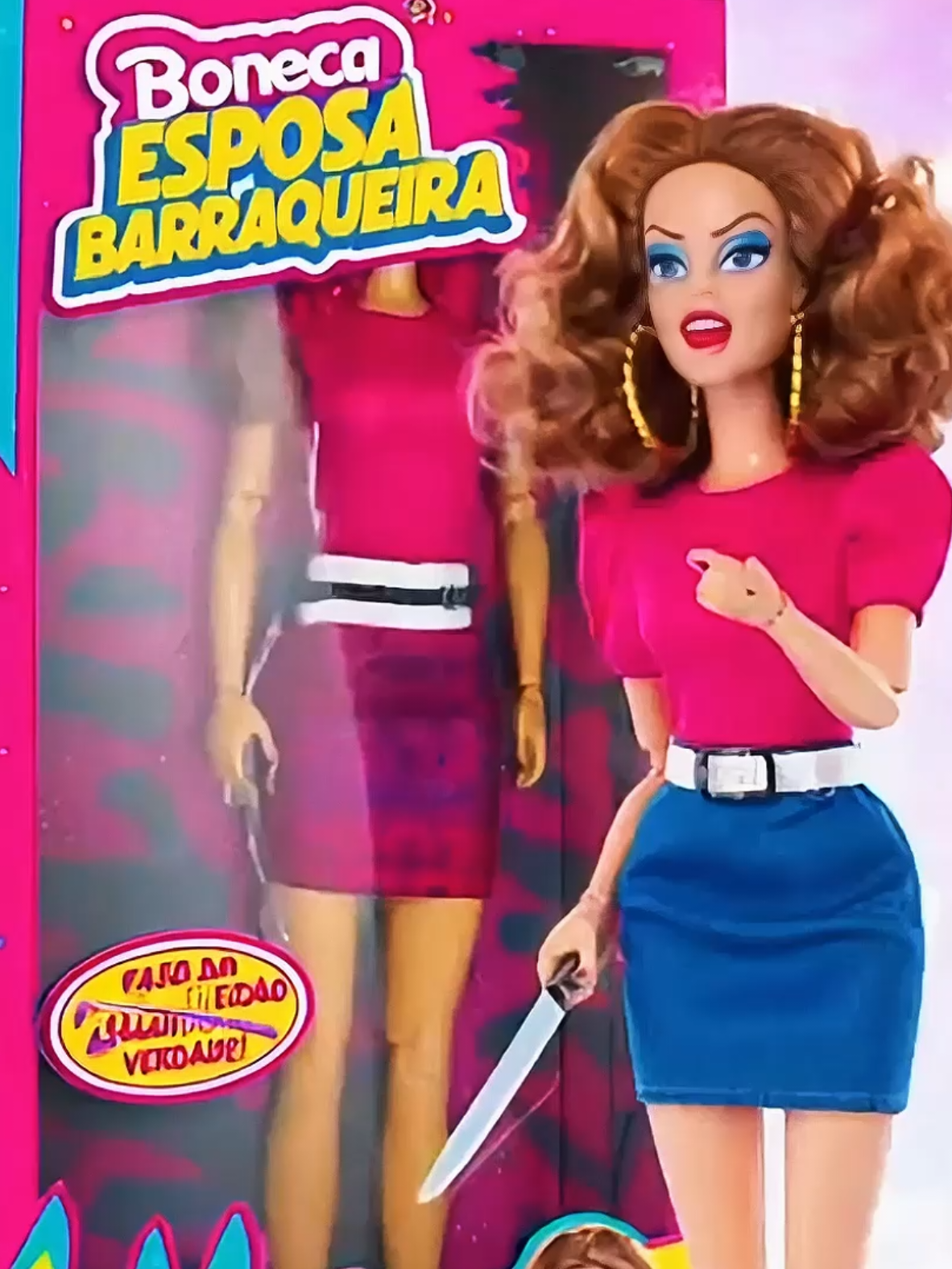 Boneca esposa barraqueira - bonecos caóticos #bonecoscaoticos #sora2 #bonecos #bonecosfeitocomIA #bonecaesposabarraqueira 