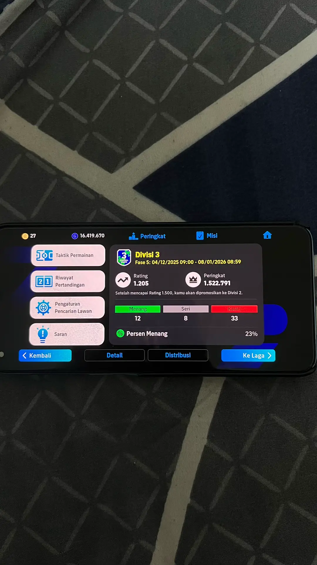 Formasi ga ada yg dirubah,pemain masih sama dari season kemarin tapi season ini beneran game play jadi berat bek gamau nutup, Et'o mendadak medioker🥲 #efootball#efootballmobile#pushdivisi1efotball 