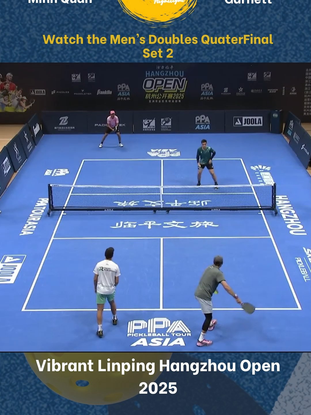 Championship Court | Vibrant Linping Hangzhou Open 2025 set 2 #highlightpickleball