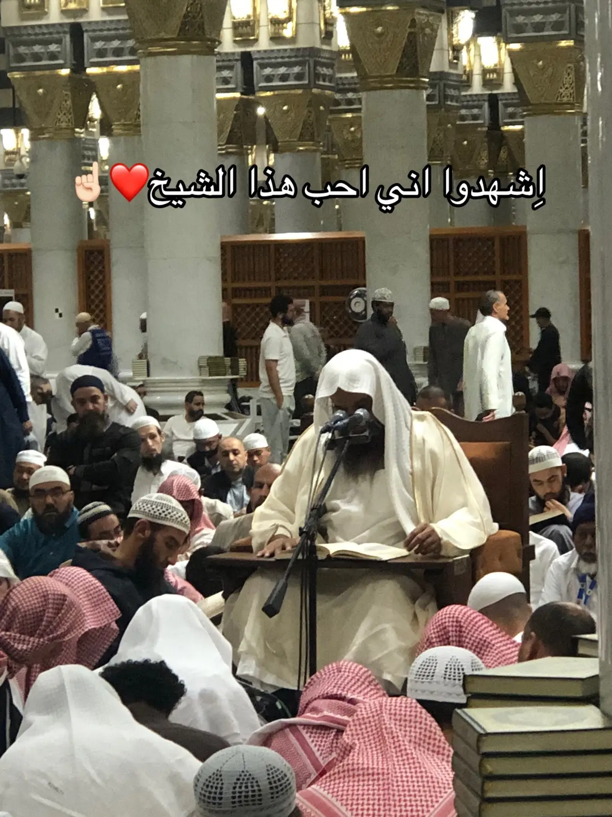 صدقت يا احب عالم الى قلبي ❤️ الشيخ عبد الرزاق البدر حفظه الله و نفعنا بعلمه🤲🏻🤍🤍 #مكة #madina #المدينة_المنورة #المسجد_النبوي #الشيخ_عبدالرزاق_البدر 