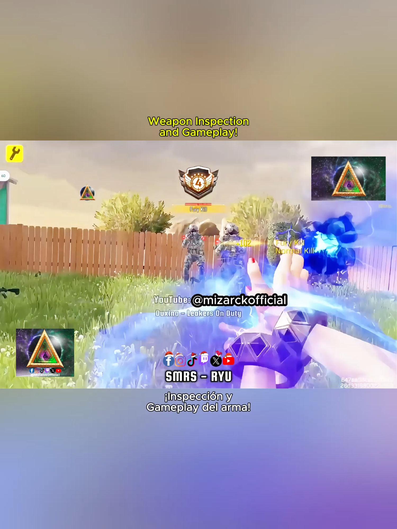 SMRS - RYU Hadouken in CODM! Weapon Inspection and Gameplay! [¡Hadouken en CODM ¡Inspección y Gameplay del arma!] #callofduty #codm #codmobile #callofdutymobile #codmobileclips