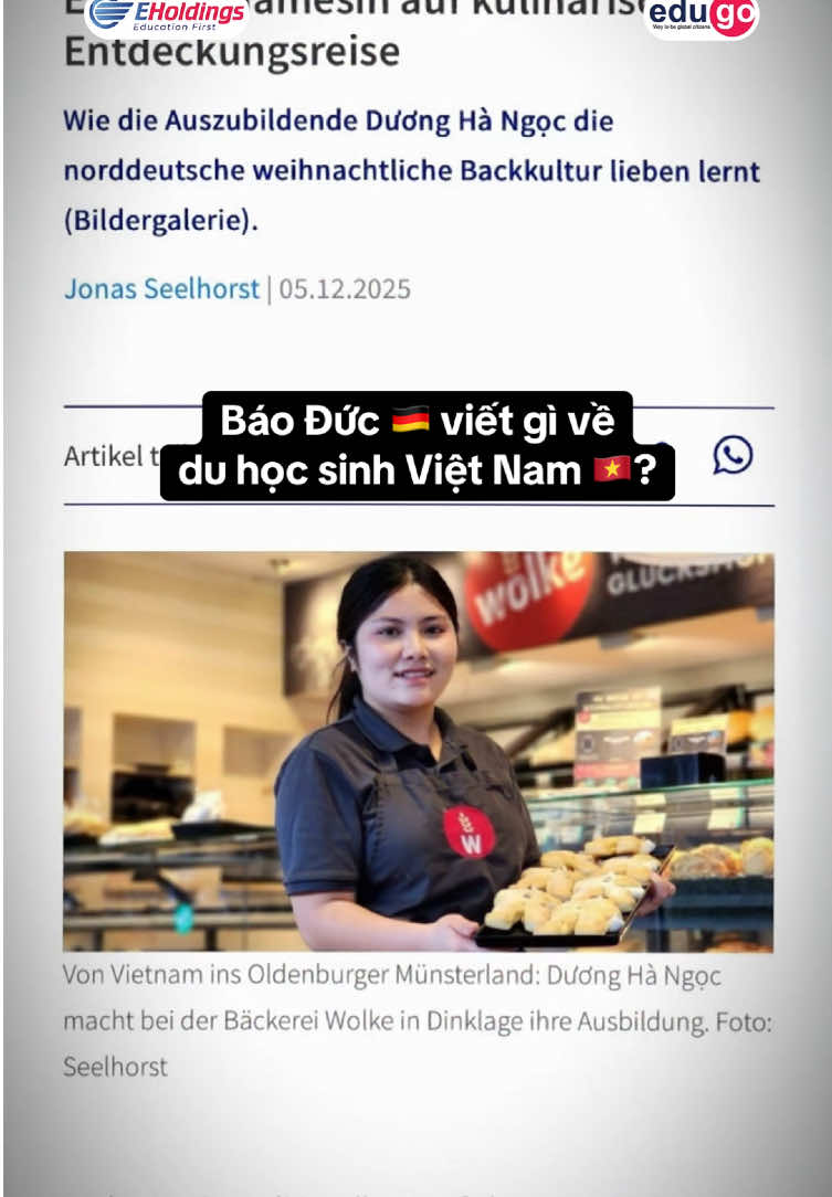 Tự hào quá học viên EduGo ơi #duhocngheduc #edugo #duhocsinhduc🇩🇪🇻🇳 #cuocsongoduc #viral 