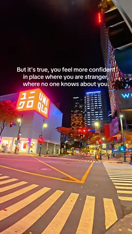 But it's true, you feel more confident in place where you are stranger, where no one knows about you.  #fyp 