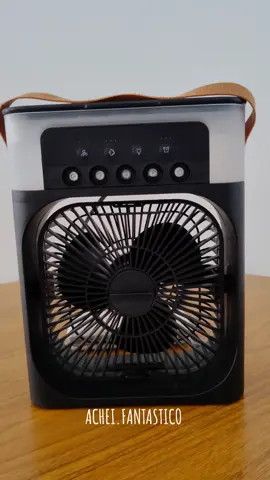 Refrigerador de ar ventilador umidificador portátil com Led reservatório de agua.