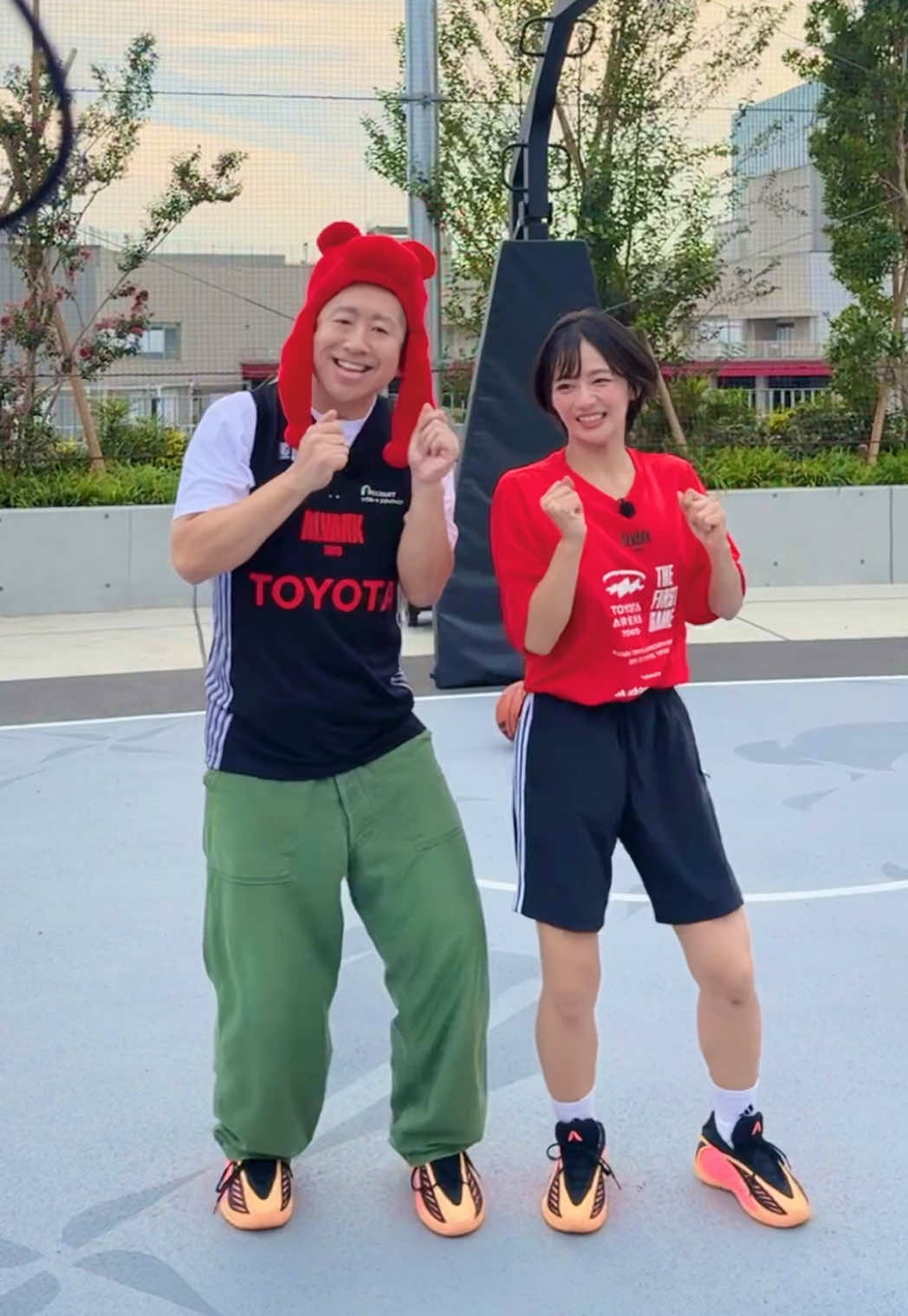 澤部さんとバスケ☆FIVEでTikTok🎶どっちが1on1勝ったと思う？🏀#テレ朝バスケ #バスケfive #バスケ 