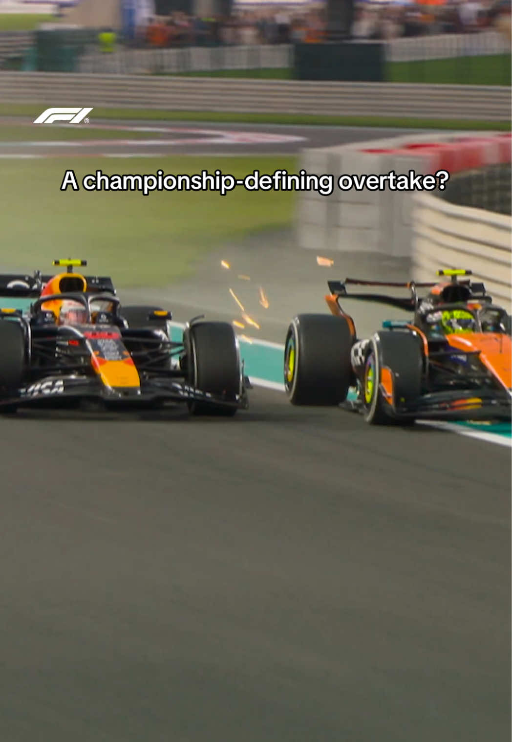 yuki receives a 5-second penalty for moving twice in defence to norris, as lando makes his way back through the field 💨 #f1 #abudhabigp #landonorris #yukitsunoda 