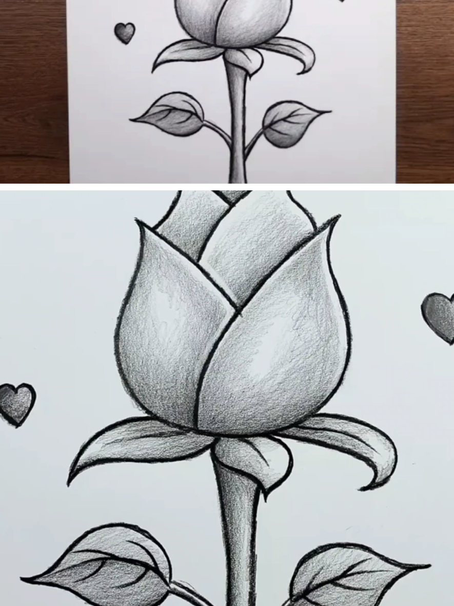 Pencil  art 🎭 tiktokvideo trending fyp foryoupage viral pencilart drawing drawingwithpencil drawscenery #virel video on TikTok