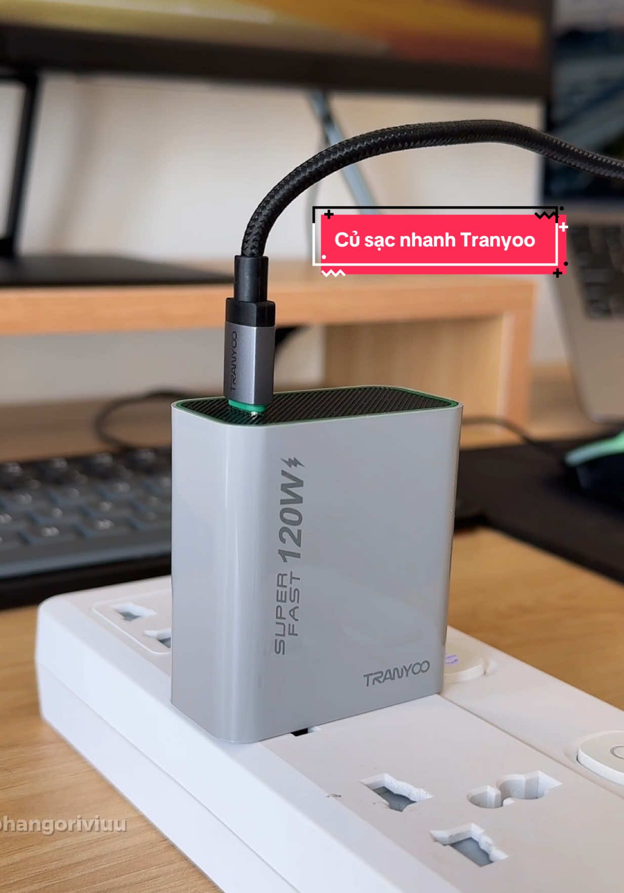 Bộ củ sạc nhanh công suất 120W Tranyoo, công nghệ GaN và 7 lớp bảo vệ kiểm soát nhịp độ sạc #cusacnhanh #bocusacnhanh #phukiendienthoai #review #hangoriviuu 