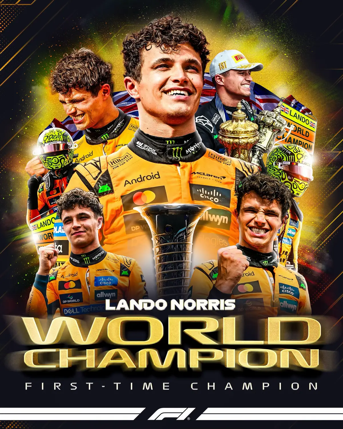 LANDO NORRIS IS THE 2025 FORMULA 1 WORLD CHAMPION!!!! 🏆 @Lando Norris @McLaren #f1 #landonorris #abudhabigp 