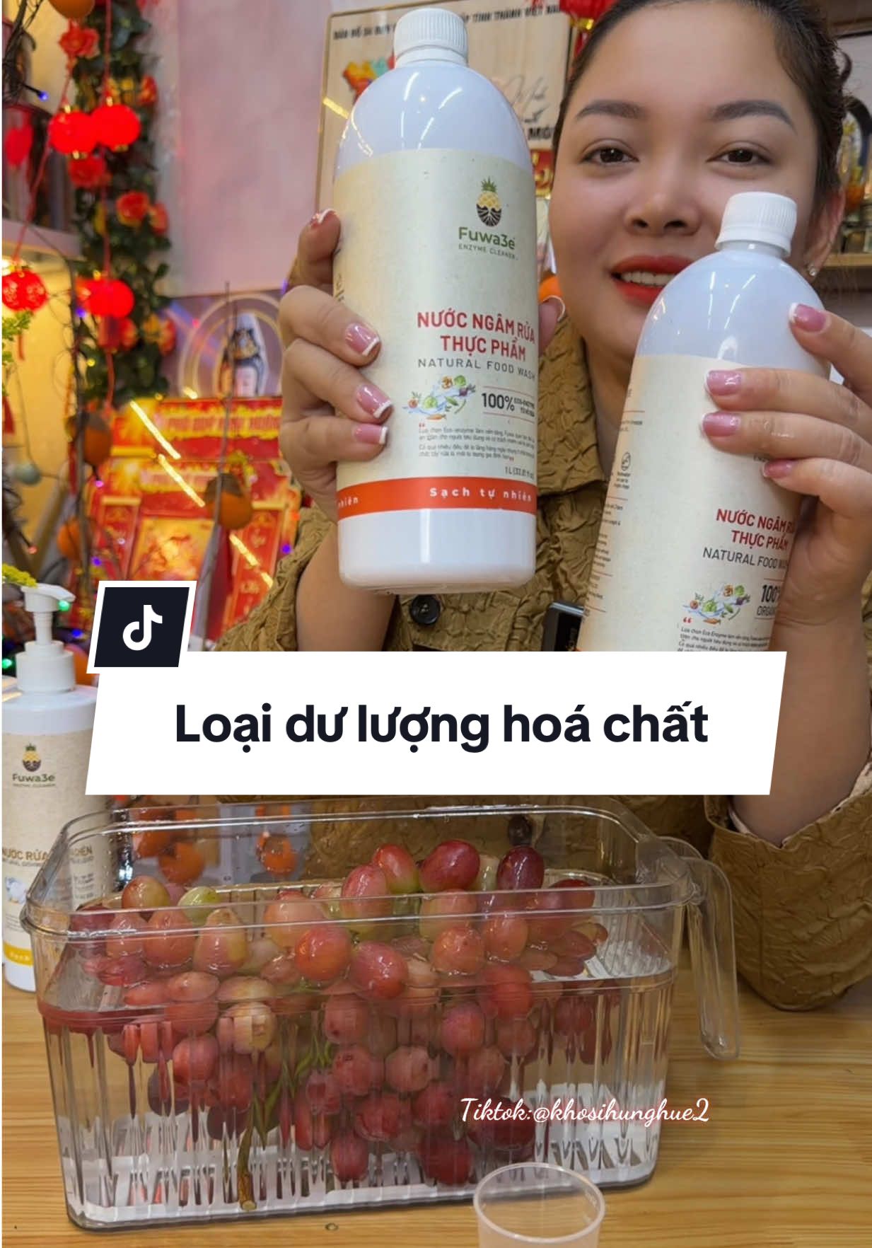 Nước ngâm rửa thực phẩm#khosihunghue2 #nuocngamthucpham #fuwa3e 