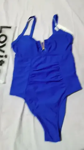 👗 Lovito | Maiô Feminino LNL42135 com Decote V em Metal ✨ Design elegante com detalhe metálico em V