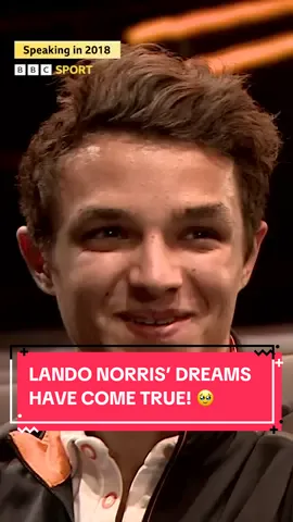 Lando Norris speaking in 2018… his dreams have come true! 🥹🏆 #LandoNorris #F1 #AbuDhabiGP #Norris