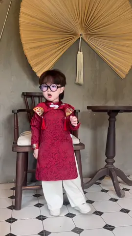 Áo dài xích lân y, thiết kế của Carino #carino #aodai #tet #be 