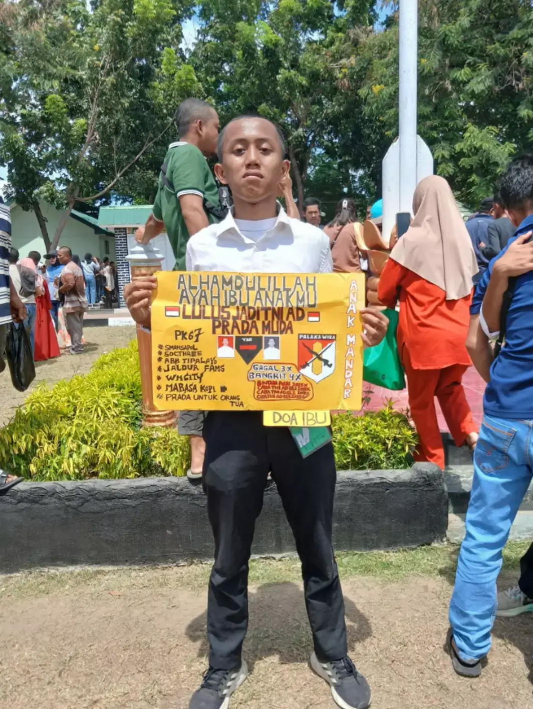 Alhamdulillah jatuh3x bangkit4x#fyp #kelulusantniad2025 #catagelll2025 #palakawira 