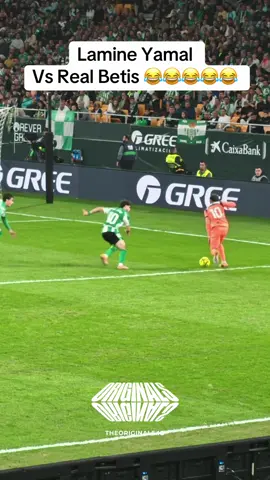 Lamine Yamal  Vs Real Betis dribbling skills pass accurate. Real Betis vs Barcelona goals highlights fans reactions interviews #barcelona #laliga #lamineyamal #viral #fyp football fyp viral post trending now goviral fyyyy futbol 