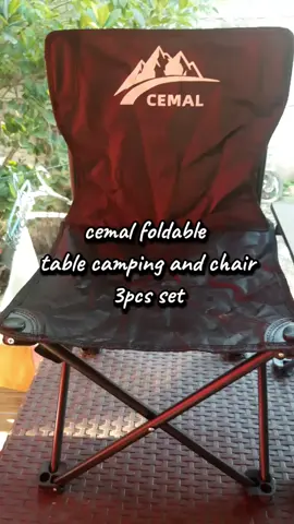 CEMAL fOLTABLE table  camping and  chair 3-piece set campung chair buy 1 take 2 sale  aluminum outdoor portable camping chair foldable#budolfind #fyppppp #tiktokmarketing 