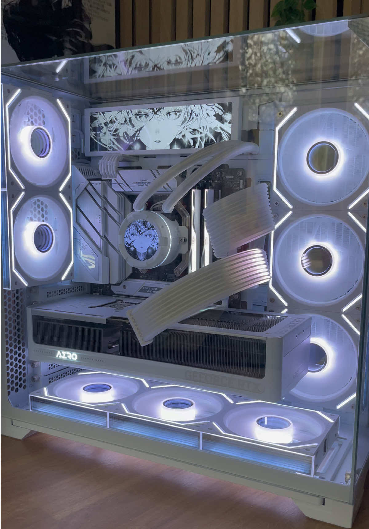 Different lightning effects color on my Gaming Pc #fyp #gamingpc #pcbuild #techtok #GamingSetup 