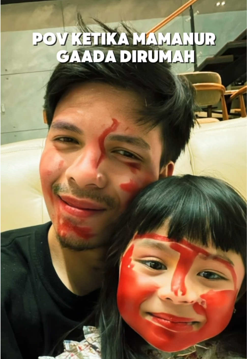 kegiatan ketika istriku gaada dirumah😅 #ameenahannanuratta #azura #makeup #family #familytime 