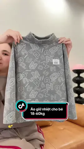 Só giữ nhiệt nỉ lông cho bé 18-60kg hàng QC dày dặn, đanh vải giữ nhiệt tốt. #megaoreview123 #aogiunhietchobe #aogiunhietbetrai #aoamchobe 