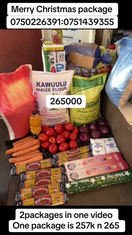 Rice 10kg posho 10kg sugar 10kg beans 5kg box milk tomatoes onions soap soda carrots n otgers 