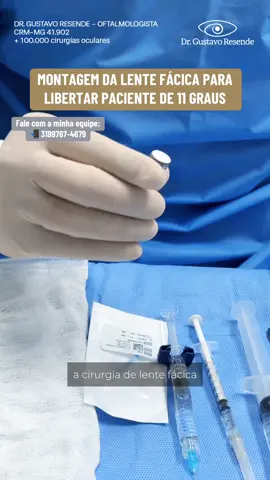 Na montagem da ICL, dá para ver como ela é fininha, precisa e delicada. Todo o processo é preparado com cuidado para que a lente entre no olho de forma segura e perfeita. Tecnologia limpa, silenciosa e elegante. Agora ela está pronta para ir para o olho da Joyce. DR. GUSTAVO RESENDE - OFTALMOLOGISTA 👁️ CRM-MG 41.902 + 100.000 cirurgias oculares #lenteintraocular #ICL #oftalmologia #altamiopia