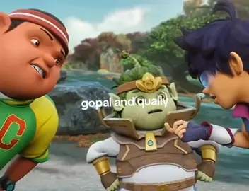 gopal and qualy🥲 #monsta #boboiboygalaxy  #gopal #quallyboboiboy 