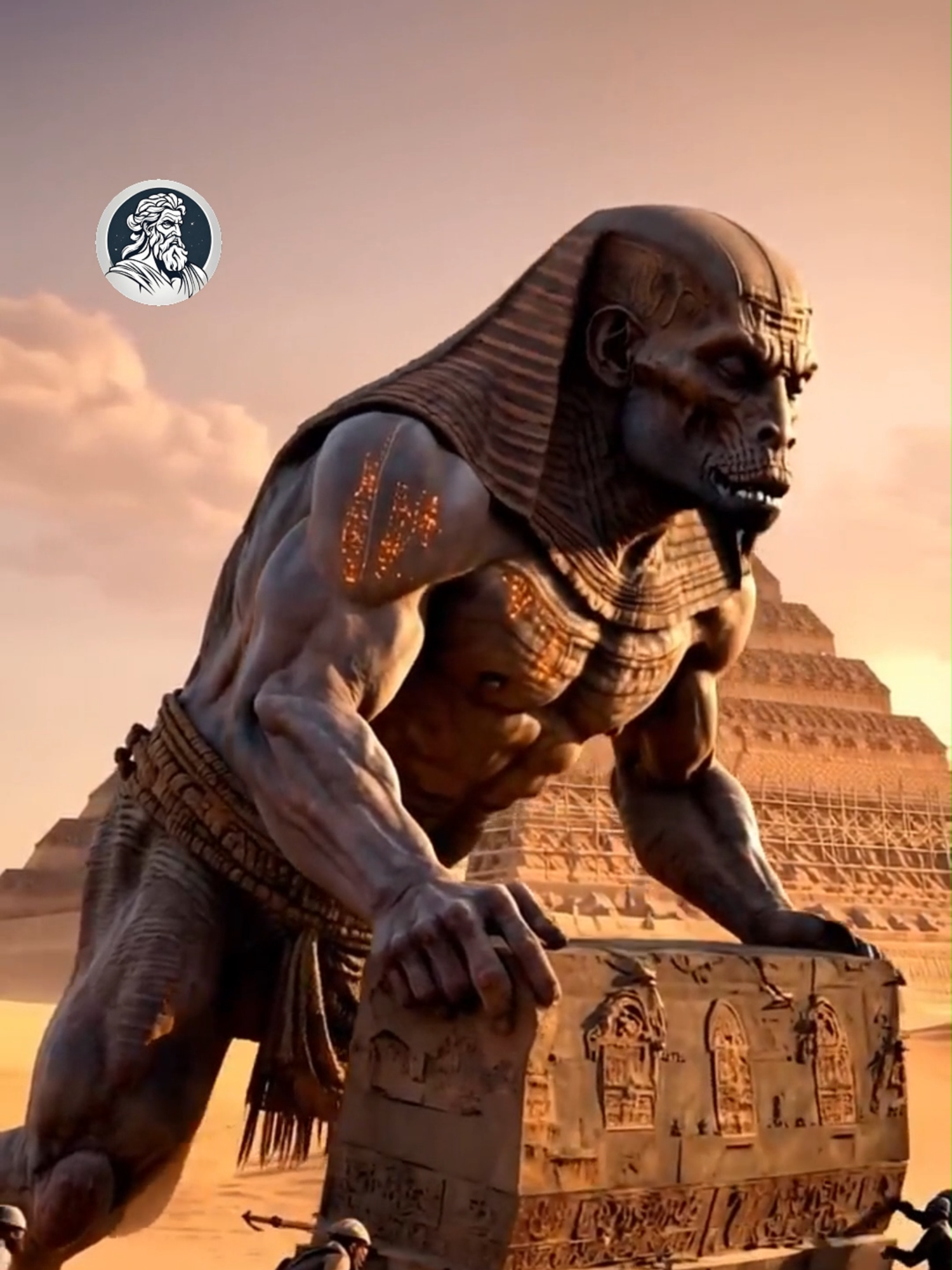 HOW THE PYRAMIDS WERE MADE #cadamitologia #fyp #ai #giants #egypt #desert #pyramids #alien