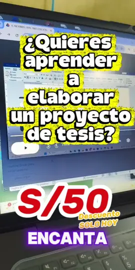 Comenzamos el día Lunes 08 al Domingo 15 de Diciembre.  ✅Curso intensivo de Tesis ✅07 días Escríbeme para más información  #normasapa7edicion #metodologia #tesis #maestría #investigaciones 