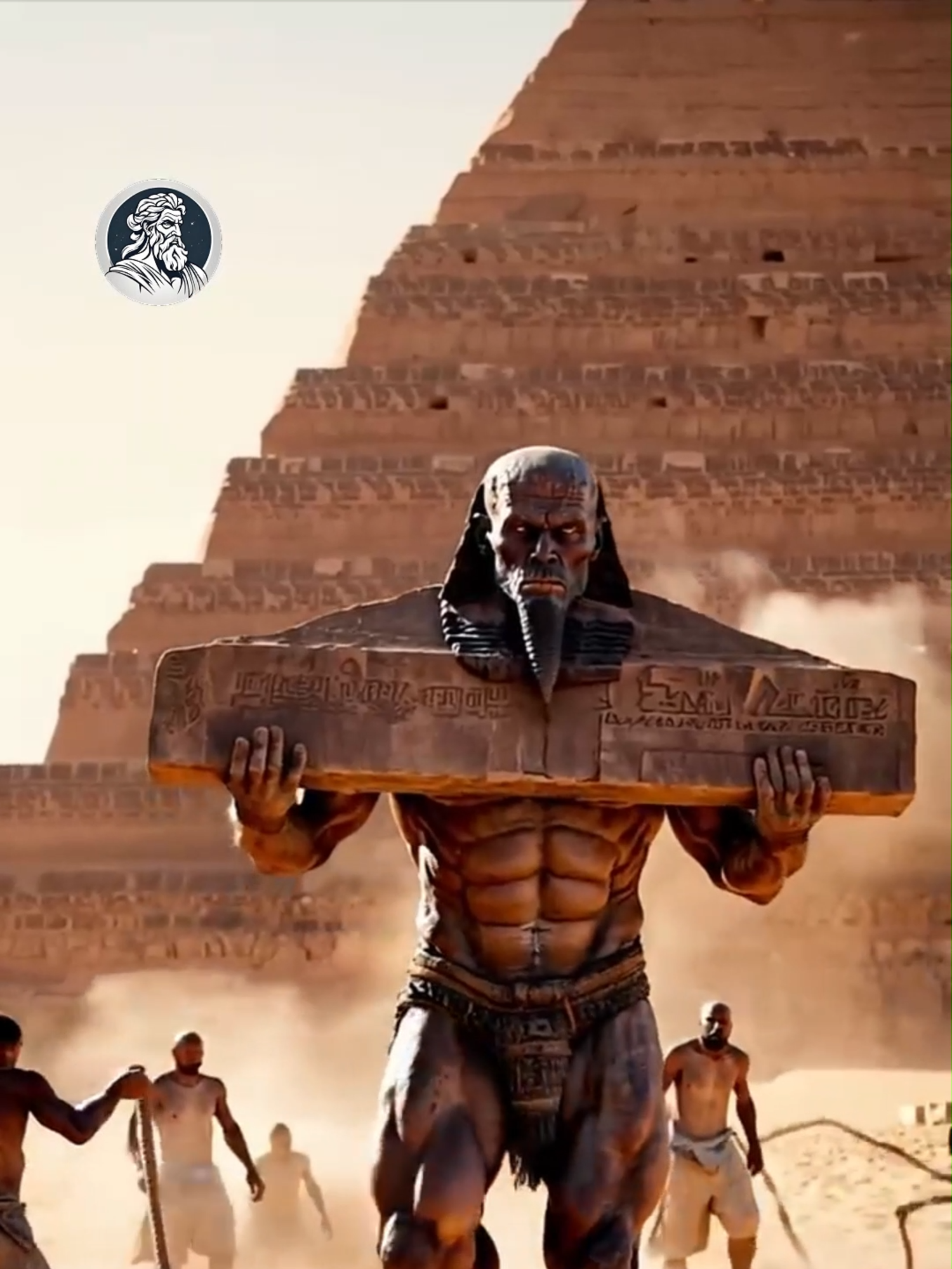 HOW THE PYRAMIDS WERE MADE #cadamitologia #fyp #ai #giants #egypt #desert #pyramids #alien