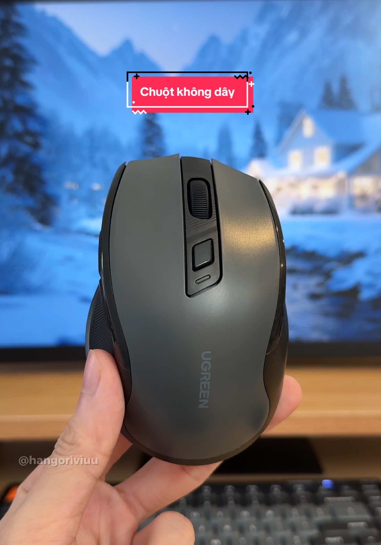 Chuột không dây ugreen không tiếng ồn, kết nối đa dạng bluetooth và usb #chuotkhongday #chuotmaytinh #chuotbluetooth #review #hangoriviuu 