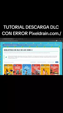 TUTORIAL DLC TS4 #BYEANADIUS#SIMMERELLA#DLC#SOLUTIONDLC#SOLUCIONANADIUS 