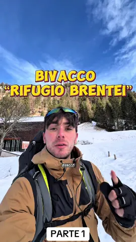 Escursione al bivacco invernale del rifugio Brentei 🏠 🏔️  #bivacco #trekking #bivacchi #escursioni #montagna 